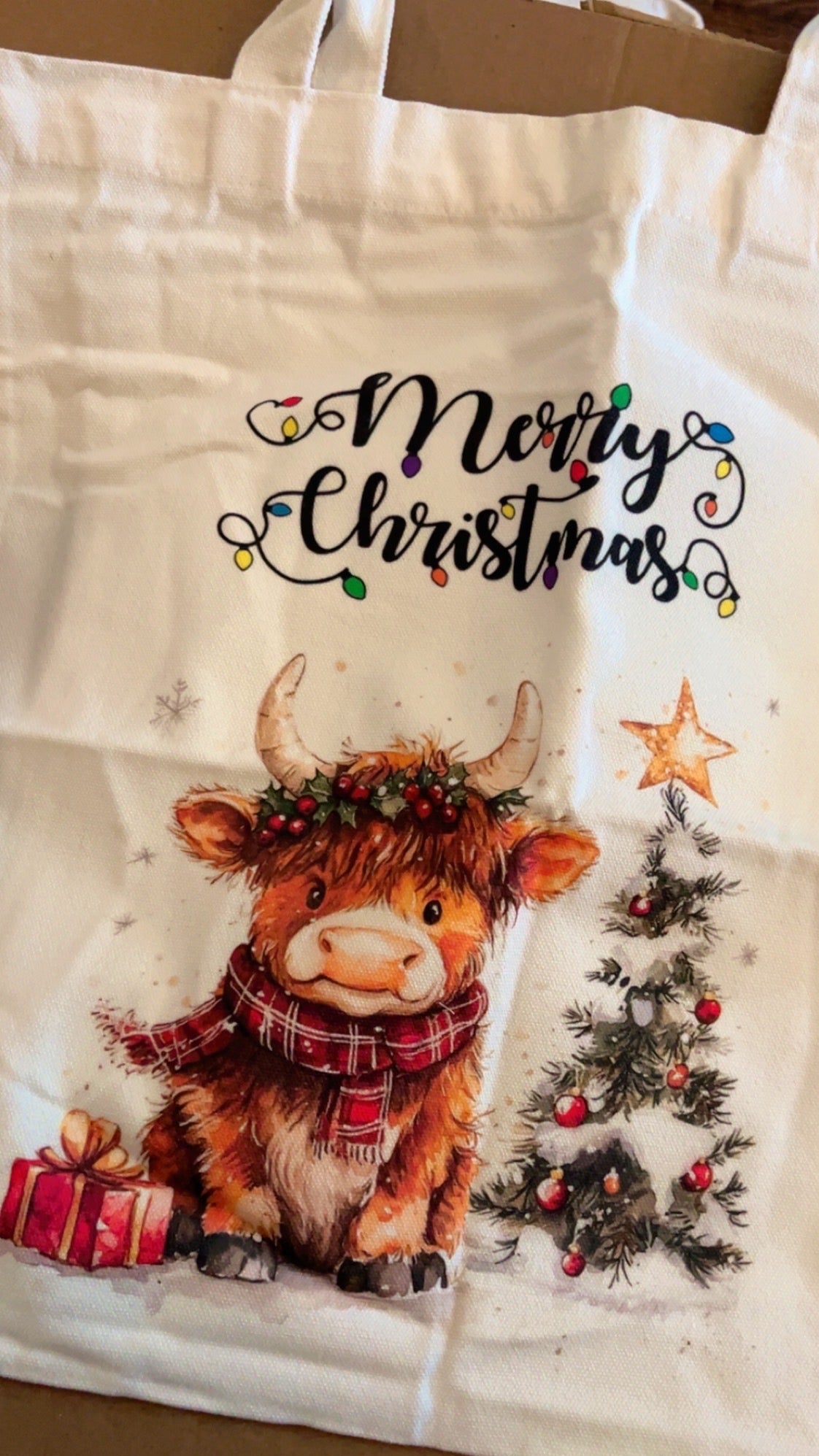Holiday/Christmas themed tote bags